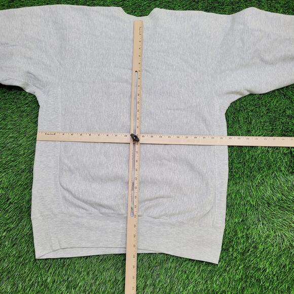 Vintage 90s New-York Jets Sweatshirt L/2XL 22x27 Gray - Picture 4 of 14